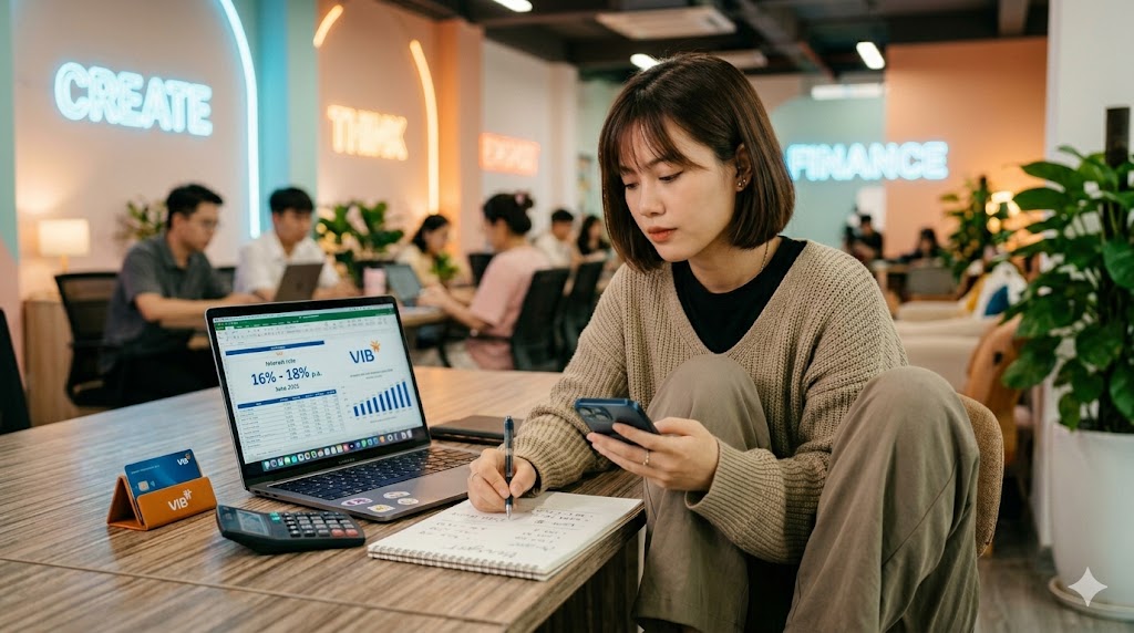 VIB duy trì lãi suất vay tín chấp 16 - 18%/năm trong tháng 6/2026