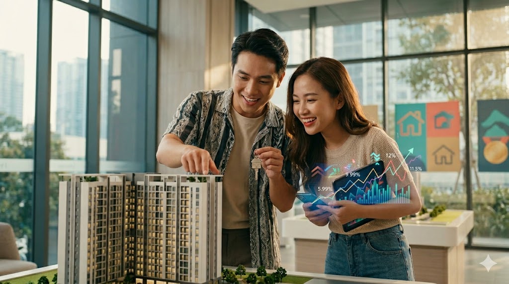 Vay mua nhà: Nhiều ngân hàng áp dụng ưu đãi ban đầu từ 5.99% – 9.9%/năm trong 6–12 tháng đầu, sau đó thả nổi